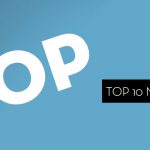 Top 10 Mais Vendidos em destaque sobre fundo azul.