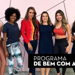 Líquido desfila sua coleção fitness no programa De bem com a vida