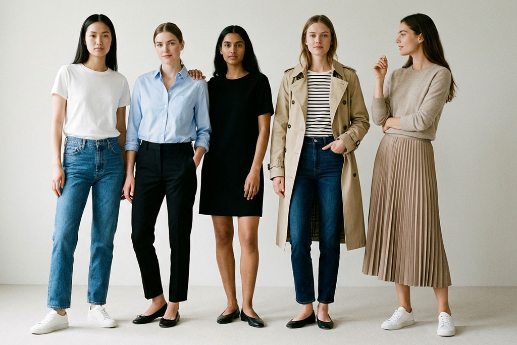 Looks básicos femininos que nunca saem de moda