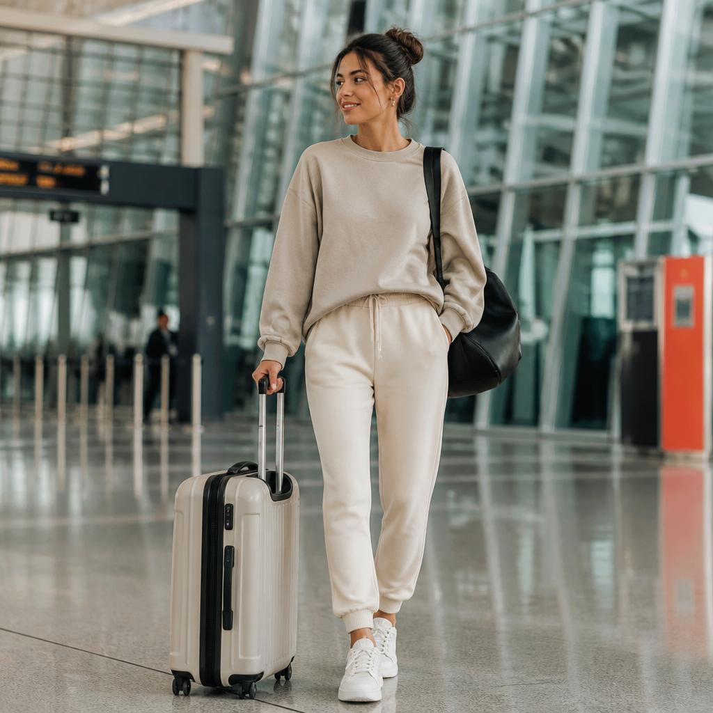 Illustration of Moda Confortável para Viagem: Looks Práticos e Estilosos